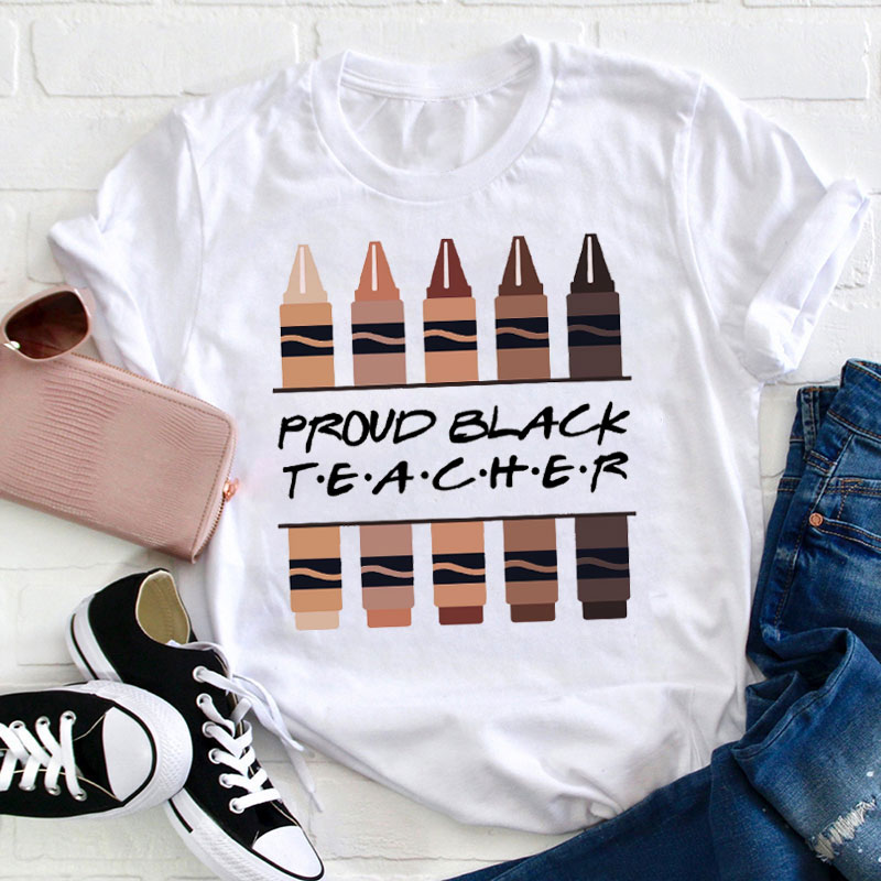 Teachergive | Proud Black Teacher T-Shirt sale