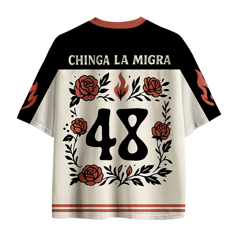 Personalized La Resistencia Chinga La Migra Teacher Mesh Jersey