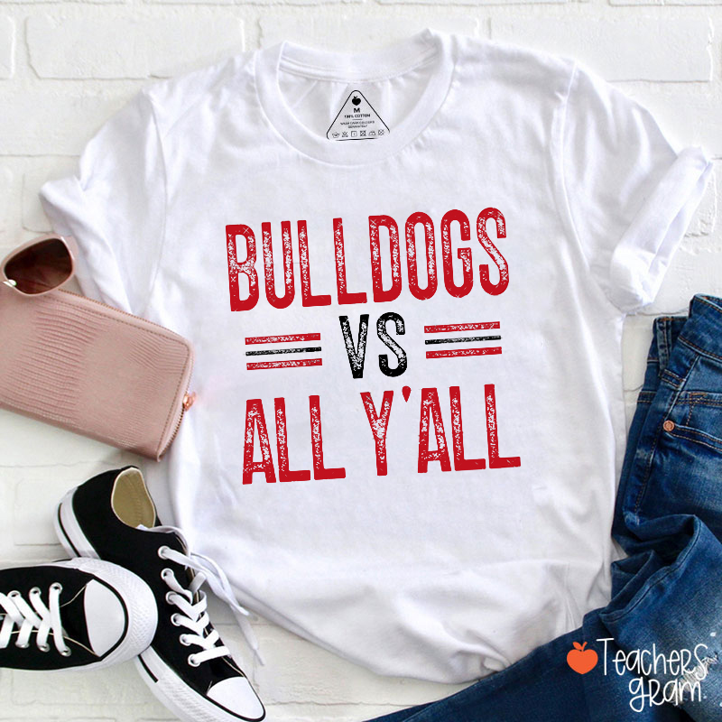 Personalized Mascot VS All Y'all Game Day Teacher T-Shirt