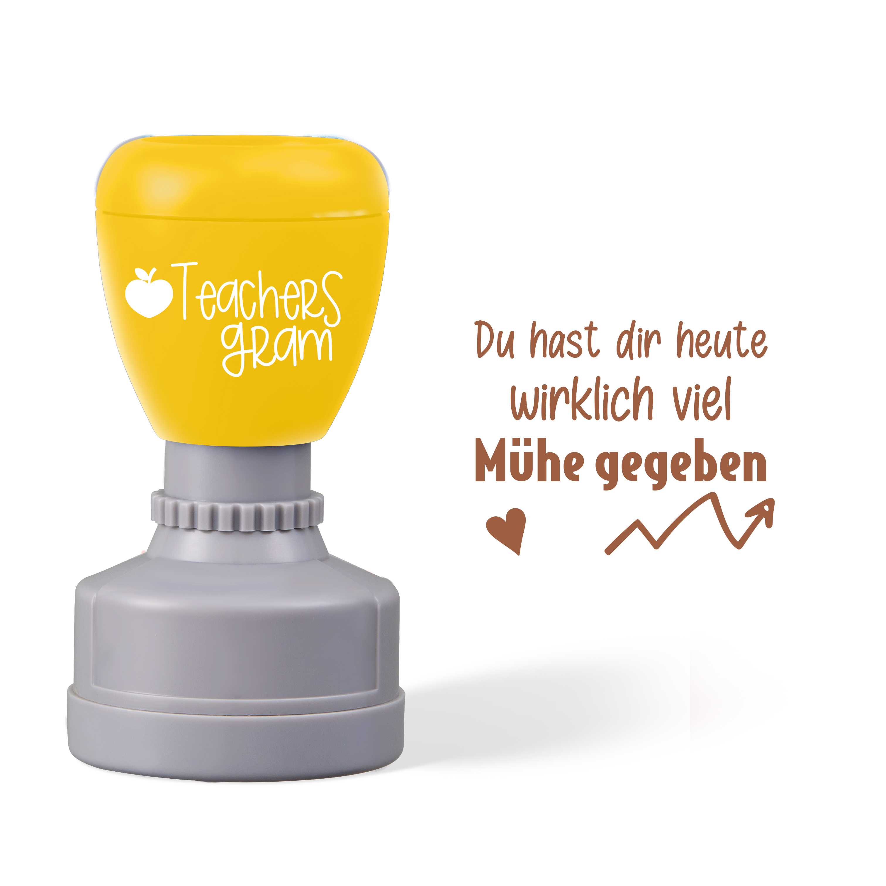 Personalized Du Hast Dir Heute Wirklich Viel Mühe Gegeben German Teacher Stamp