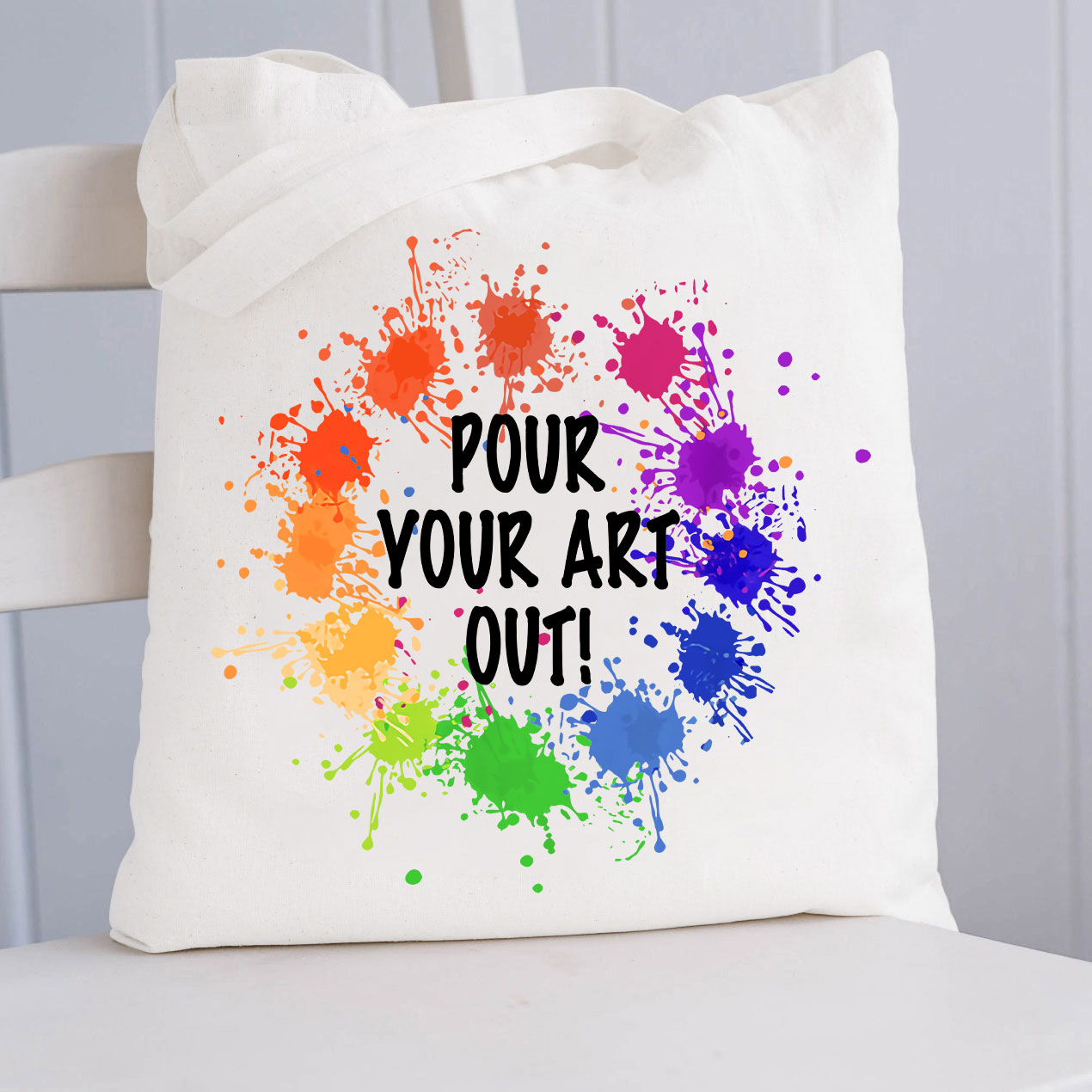 Pour Your Art Out Tote Bag