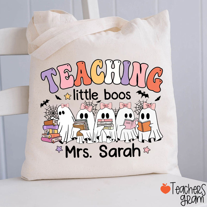 Personalized Teaching Little Boos Teacher Tote Bag