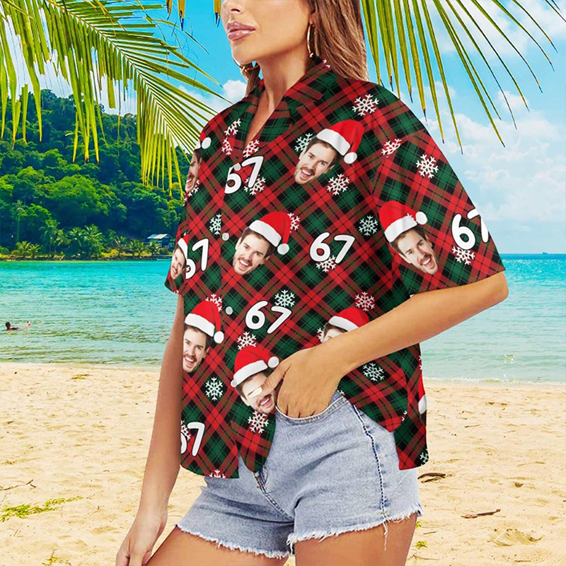 Personalized Photo 67 Meme Six Seven Teacher Short Sleeve Shirt