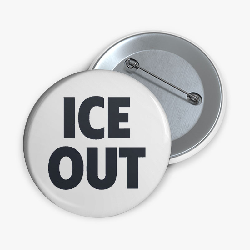 Ice Out Teacher Pinback Button