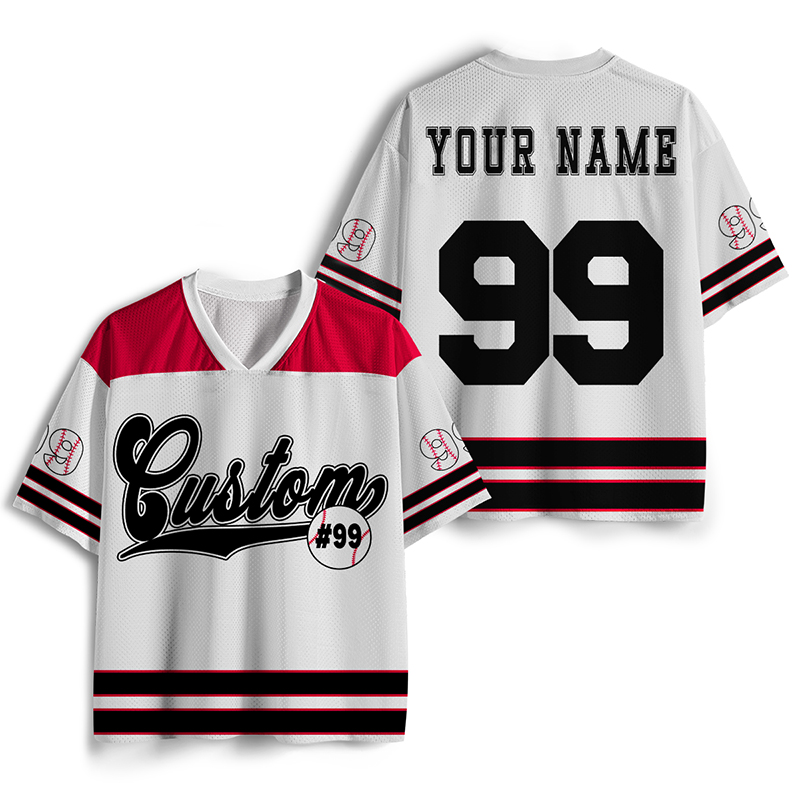 Personalized Name And Number Mascot Sport Game Day Teacher Mesh Jersey