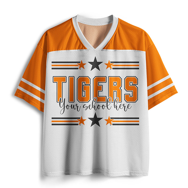 Personalized Star And Stripes Mascot Teacher Mesh Jersey