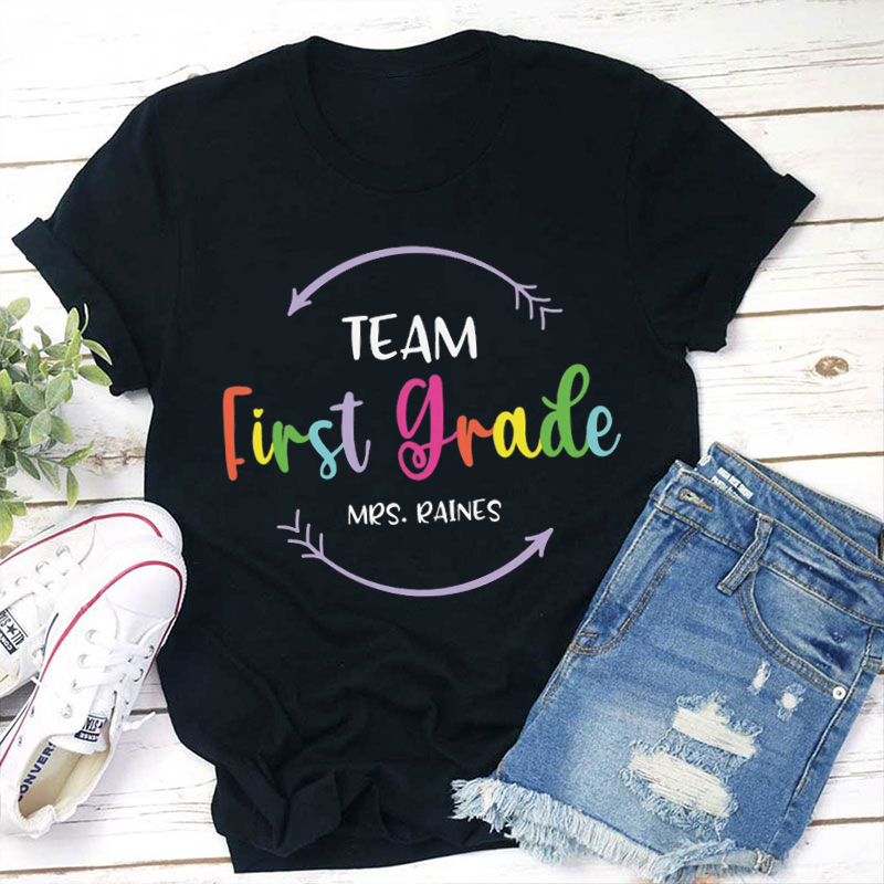 Personalized Arrow Loop My Class Team Teacher T-Shirt