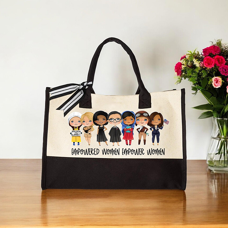 Empowered Womans Teacher Cotton Tote Bag