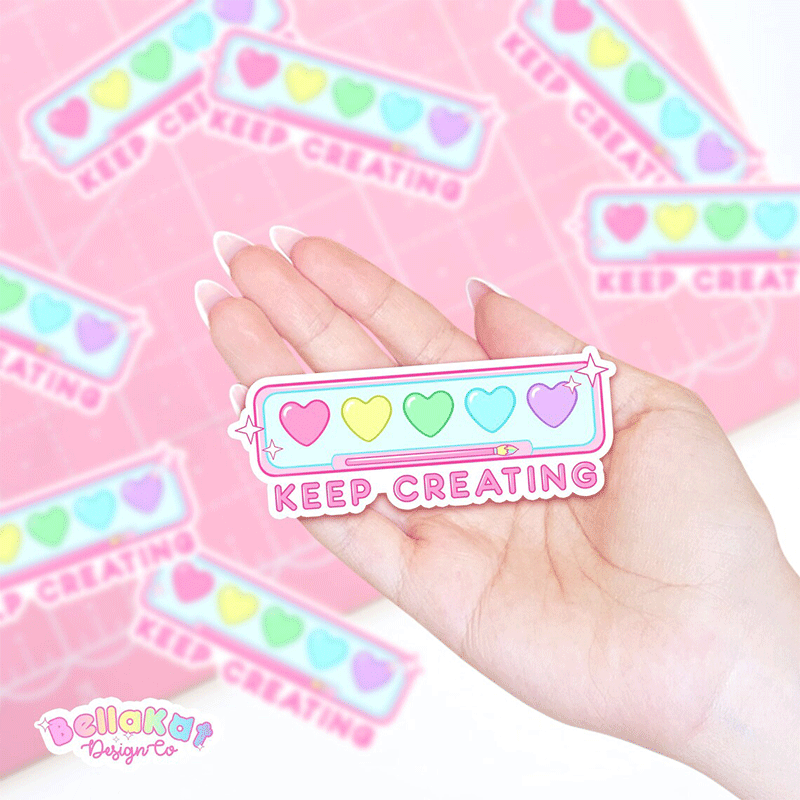 Keep Creating Artist Teacher Stickers