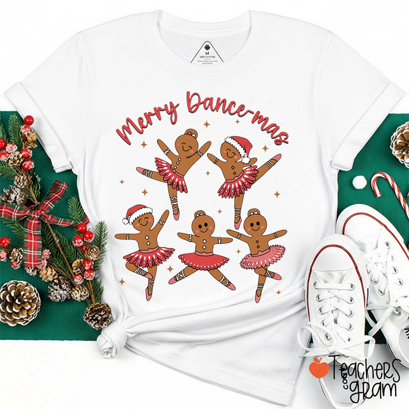 Merry Dance-mas Gingerbread Man Teacher T-Shirt