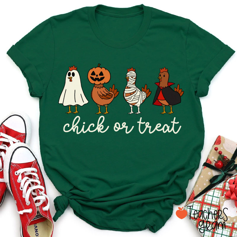 Chick Or Treat Teacher T-Shirt