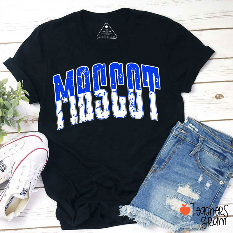 Personalized Mascot Distressed Varsity Teacher T-Shirt