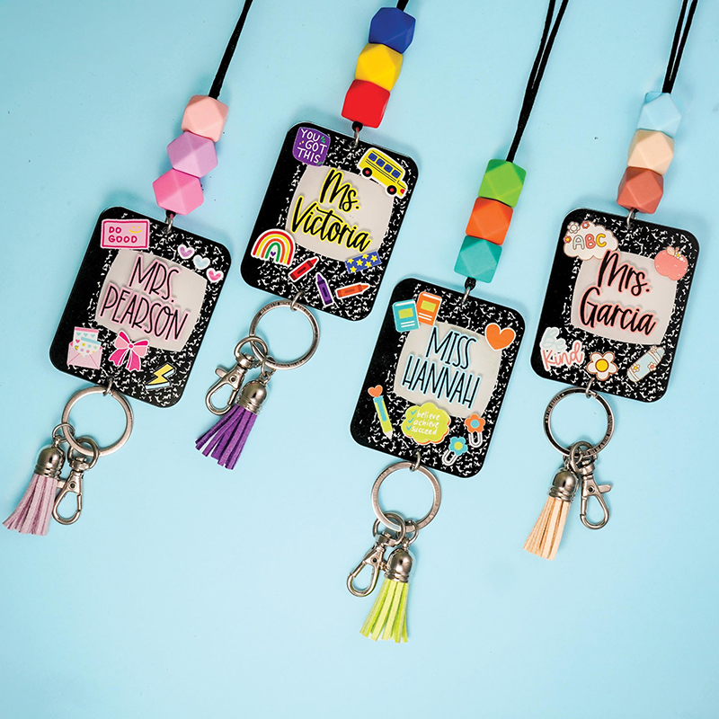 Personalized Name Do Good Be Kind Teacher Lanyard