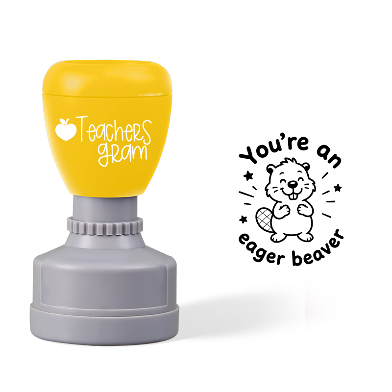 Youre An Eager Beaver Teacher Stamp