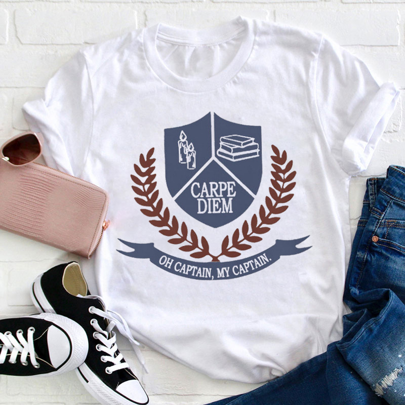 Oh Captain My Captain Teacher T-Shirt