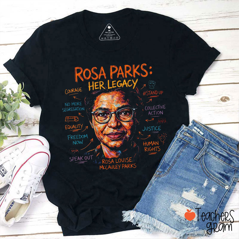 Her Legacy Courage Stand Up Teacher T-Shirt