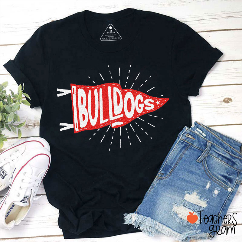 Personalized Mascot Flag Teacher T-Shirt