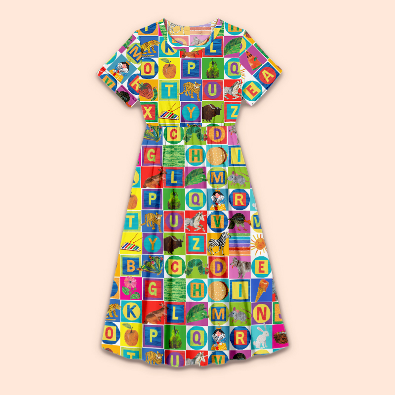 The Very Hungry Caterpillar Teacher Printed One Piece Dress