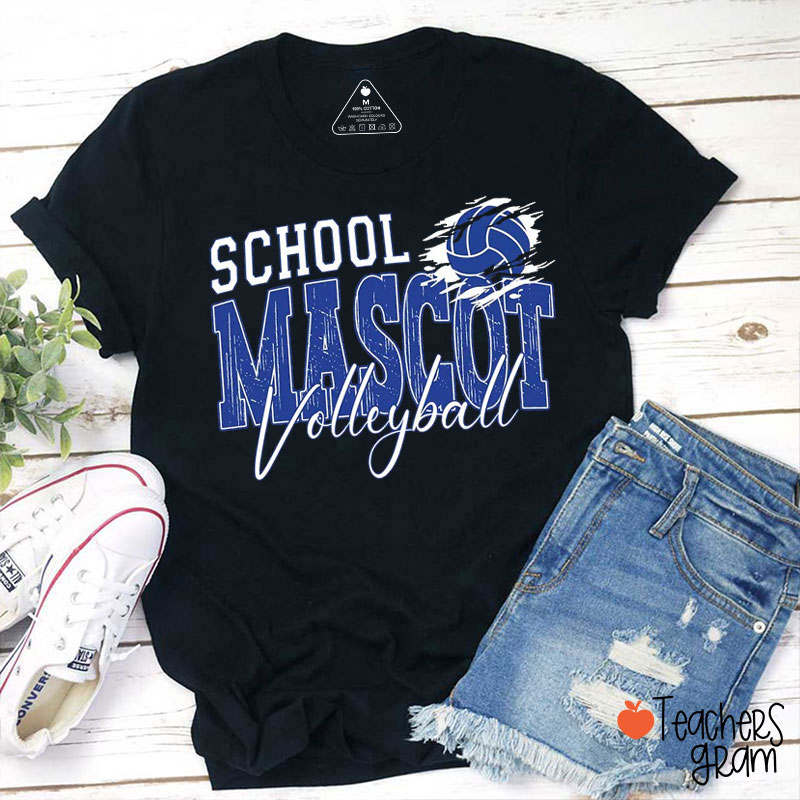 Personalized Mascot And Sports Retro Teacher T-Shirt