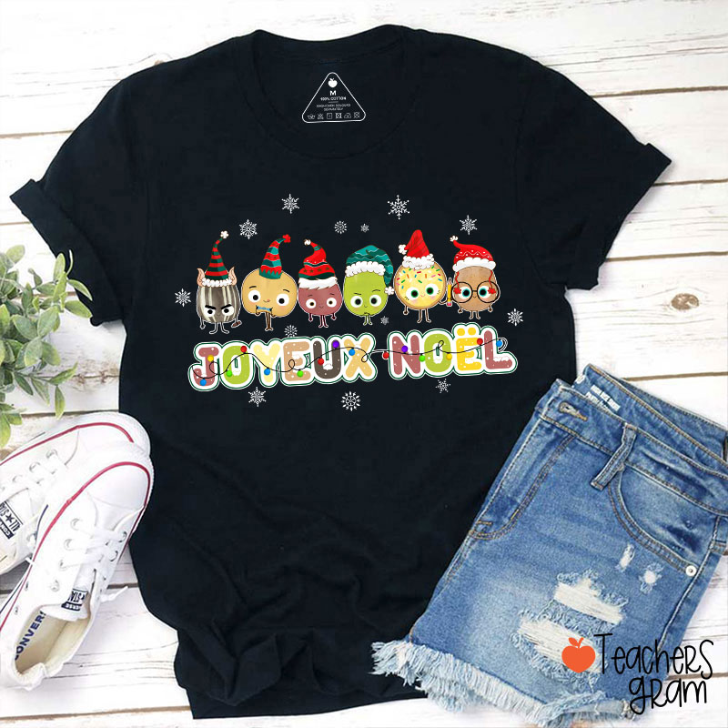 Joyeux Noël Cute Teacher T-Shirt