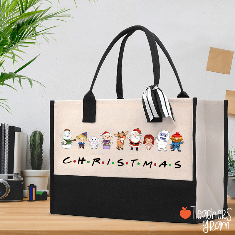 What A Merry Christmas Teacher Cotton Tote Bag