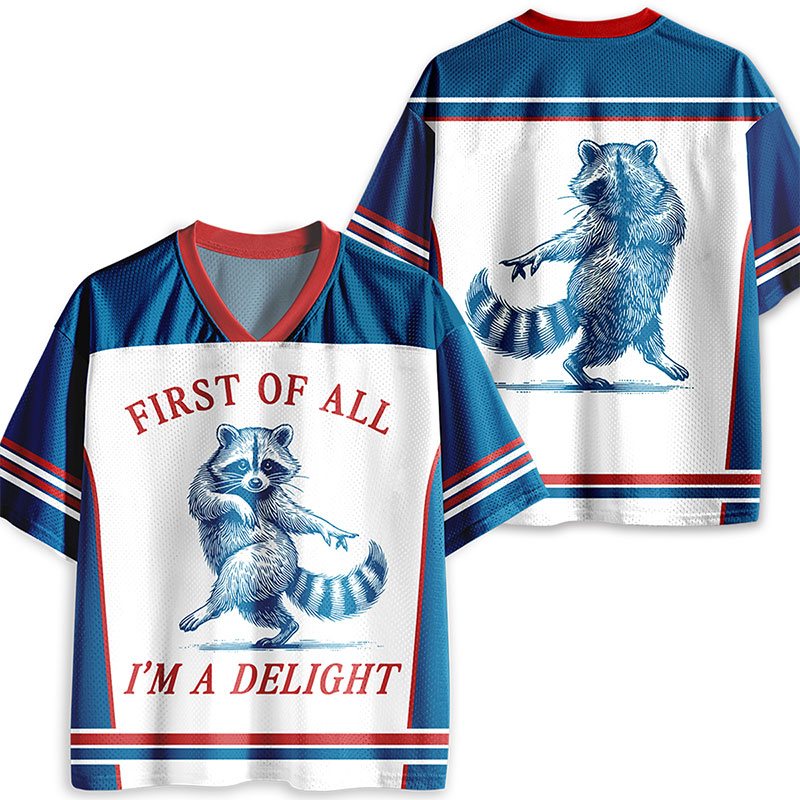 First Of All I'm A Delight Teacher Mesh Jersey