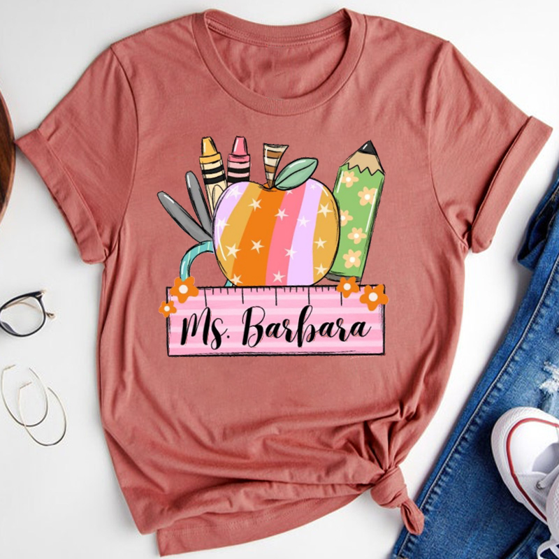 Personalized Teaching Tools Name Teacher T-Shirt