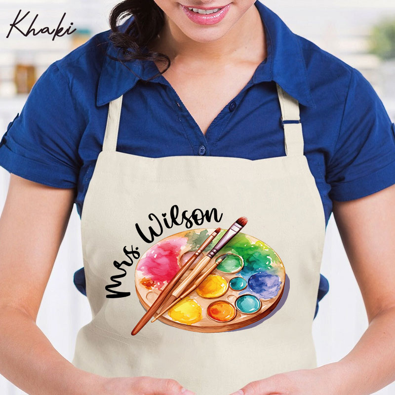 Personalized Artist Palette Apron
