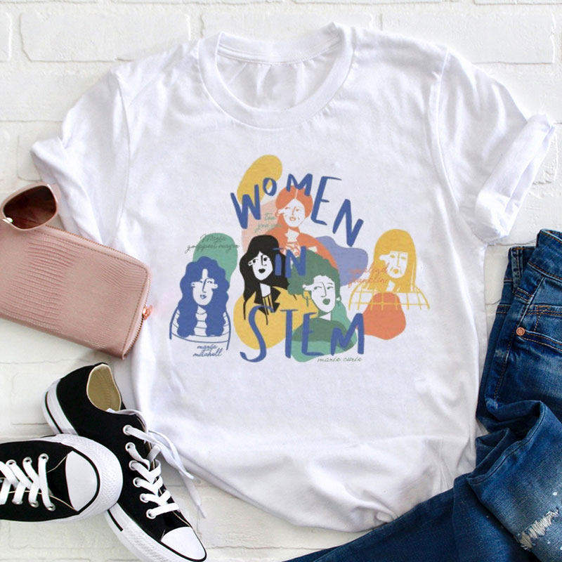Women In Stem Steminist Teacher T-Shirt