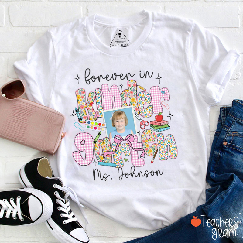 Personalized Grade And Name Printed Letters Teacher T-Shirt