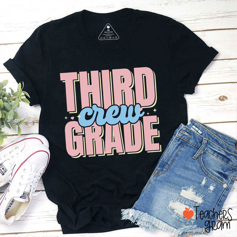 Personalized Grade Crew Teacher T-Shirt
