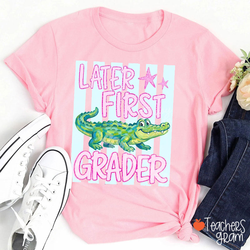 Personalized Grade Later Gator Teacher T-Shirt