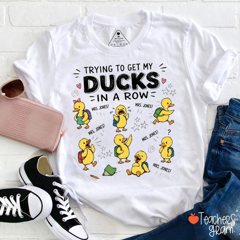 Personalized Name Chaotic Silly Goose Funny Teacher Saying Teacher T-Shirt