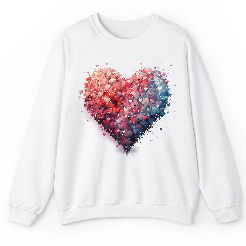 Bubble Heart Teacher Sweatshirt