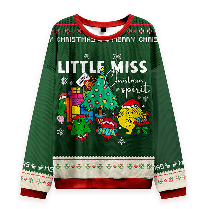 Having Christmas Spirit Teacher Knit Sweatshirt