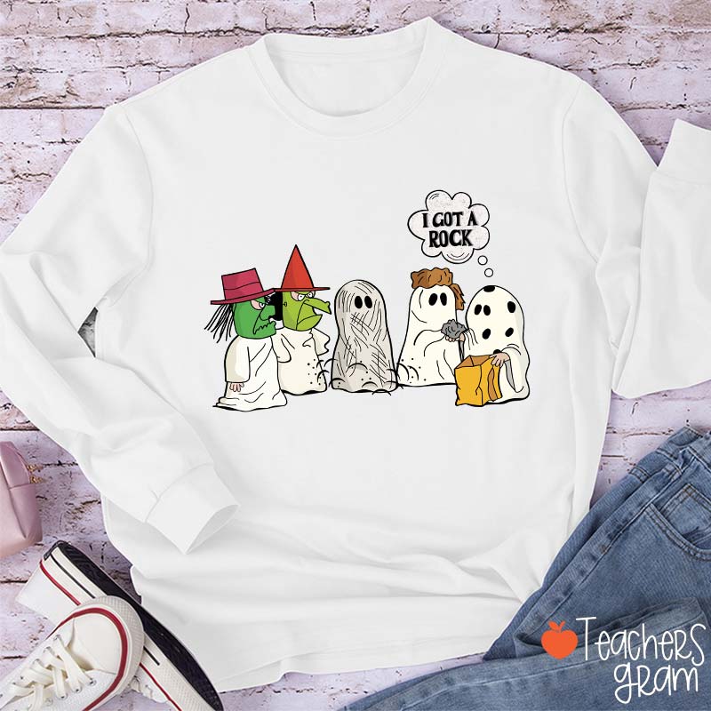 I Got A Rock Halloween Teacher Long Sleeve T-Shirt