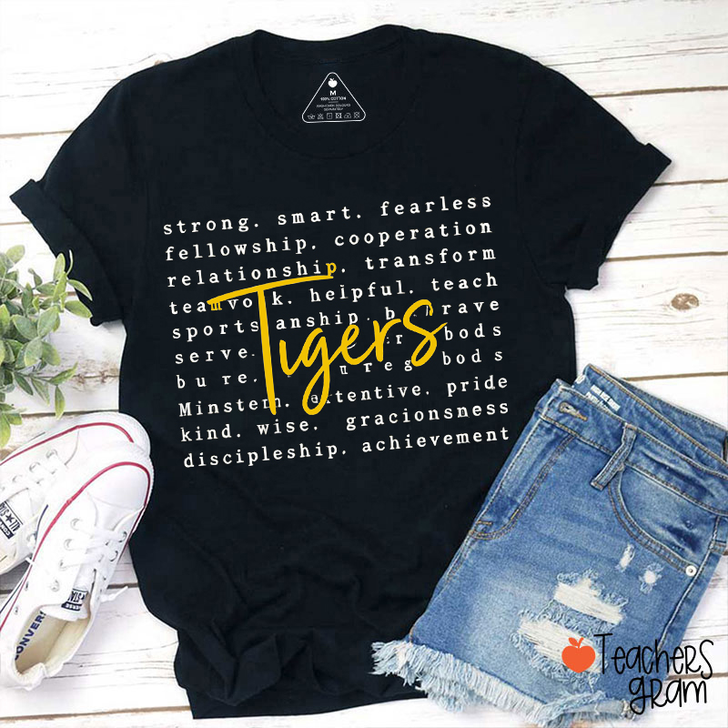 Personalized Mascot Game Day Encouragement Teacher T-Shirt