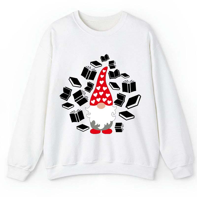 A Bookholic Gnomes Teacher Sweatshirt