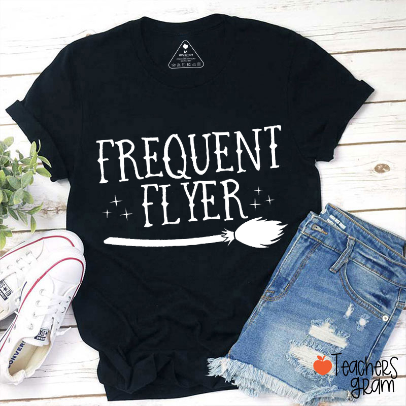 Frequent Flyer Halloween Teacher T-Shirt
