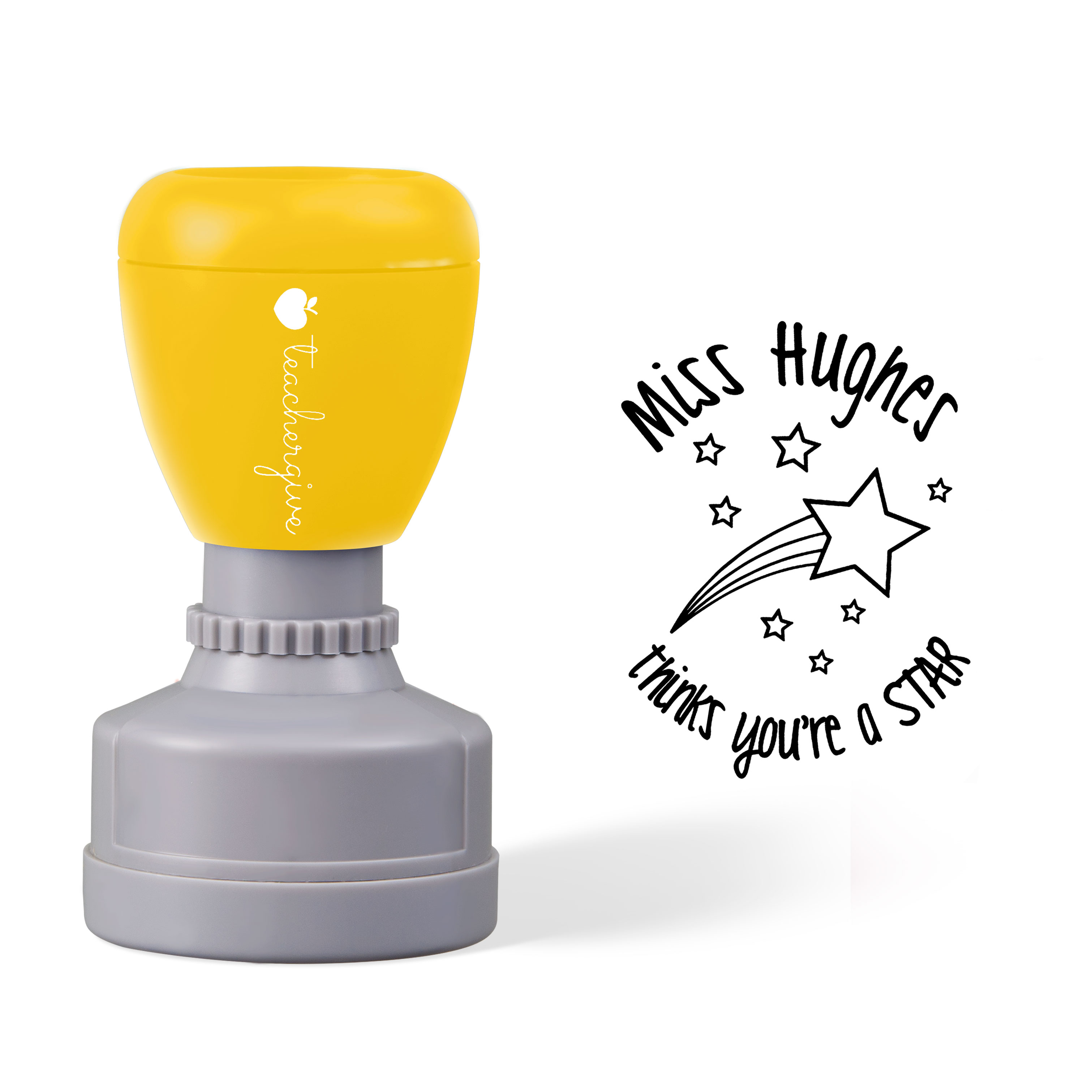 Personalized You're A Star Teacher Stamp