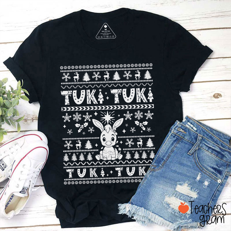 Tuki Tuki  Feliz Navidad Spanish Teacher T-Shirt