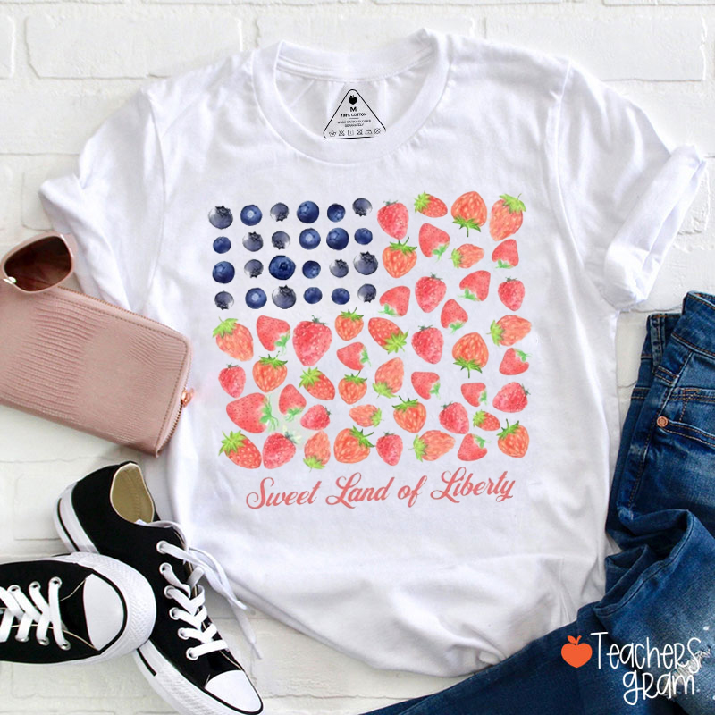Sweet Land Of Liberty Teacher T-Shirt