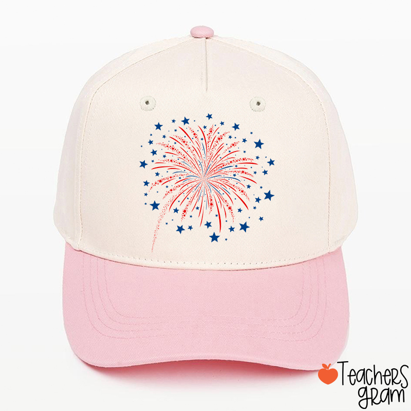 4th Of July Firework Teacher Baseball Cap