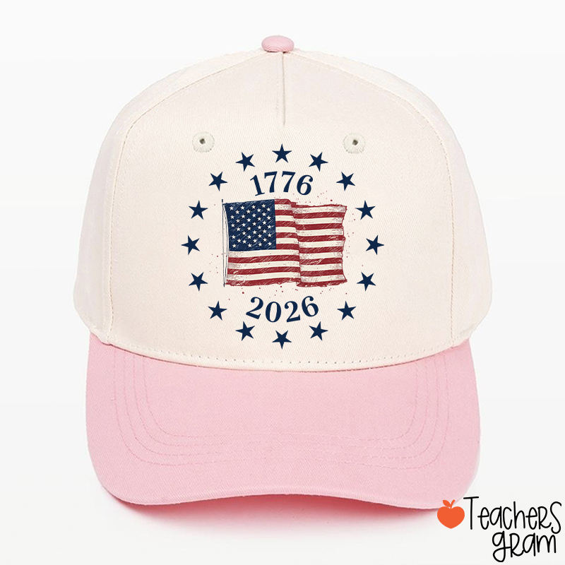 USA Flag 250 Years Teacher Baseball Cap