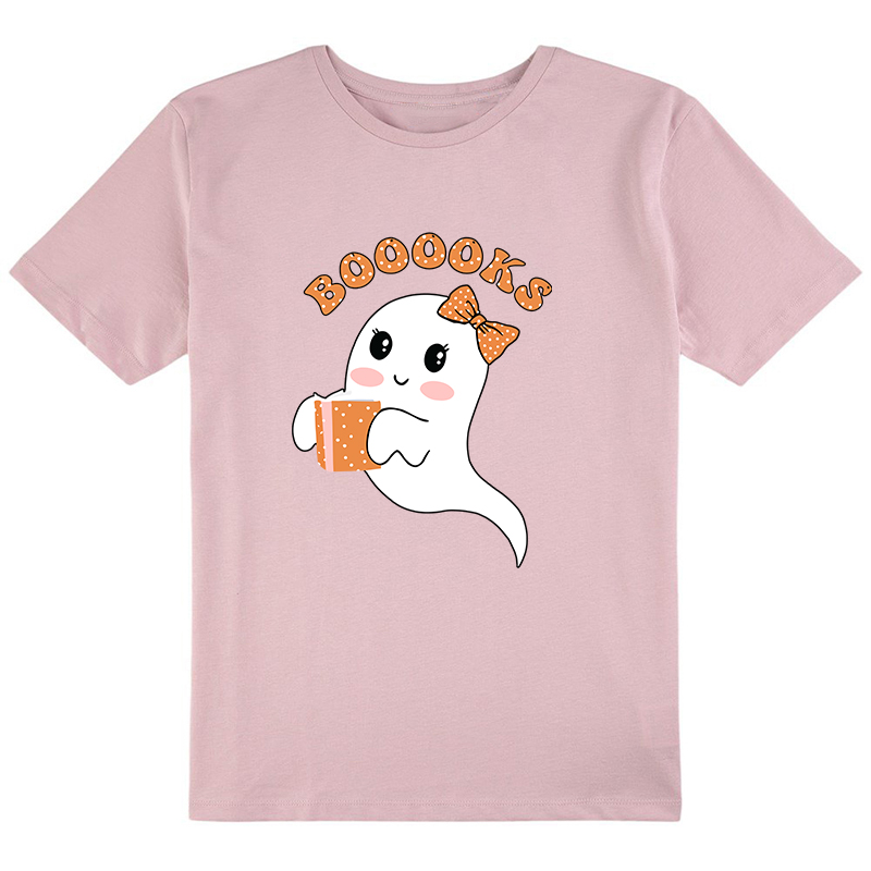 Lovely Ghost Reading Booooks Class T-Shirt