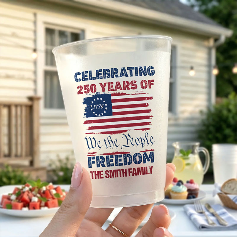 We The People 250 Years Teacher Plastic Cup