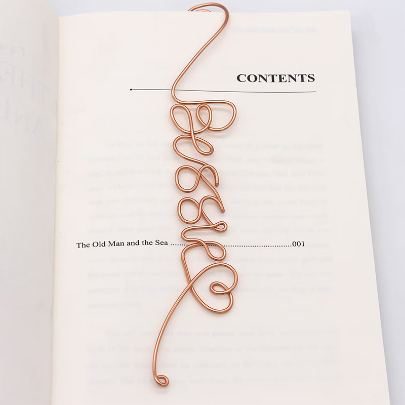 Personalized Wire Name Teacher Bookmark