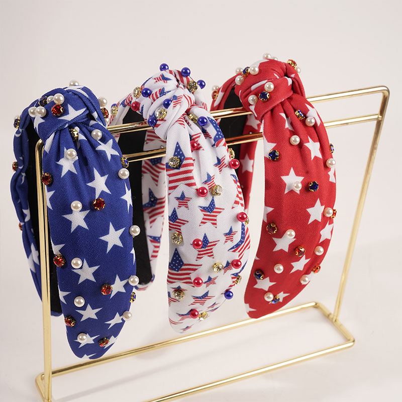 American Flag Teacher Headband