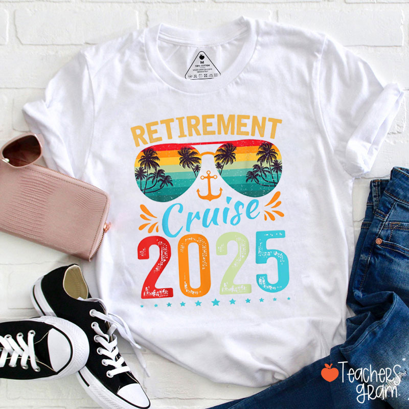 Personalized Year Retirement Cruise Teacher T-Shirt