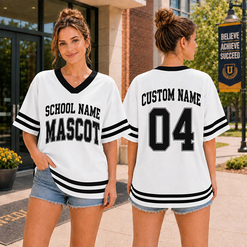 Personalized School Name Mascot Name And Number Teacher Mesh Jersey